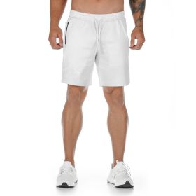 New Muscle Workout Brothers Fitness Shorts (Option: White Without LOGO-XXXL)