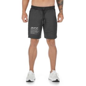 New Muscle Workout Brothers Fitness Shorts (Option: Black-L)