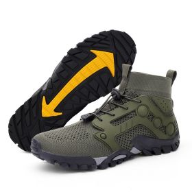 Outdoor Men's Hiking Shoes (Option: L2026 Army Green-48)