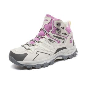 Hiking High-top Shoes (Option: Purple-36)