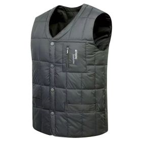 Men's White Duck Vest (Option: Army Green-XXL)