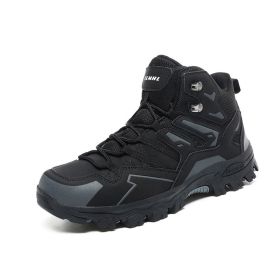 Hiking High-top Shoes (Option: Black-36)