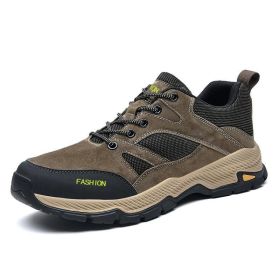Men's Outdoor Hiking Shoes (Option: Brown-47)
