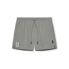 Muscle Workout Training Wear Shorts (Option: Light Carbon Gray-XXL)