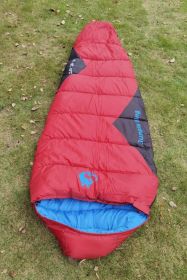 Outdoor Sleeping Bag (Option: 2500g Wine Red-230x80x50cm)