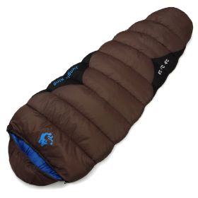 Outdoor Sleeping Bag (Option: 1500G Brown-230x80x50cm)