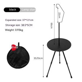 Folding Aluminum Alloy Tripod Table (Option: Black Bag Lamp Holder)