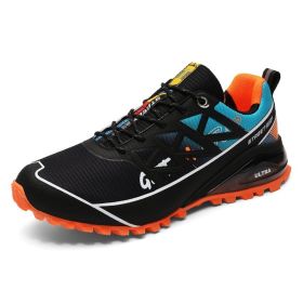 Men's Air Cushion Off-road Running Shoes (Option: Bright Orange-47)