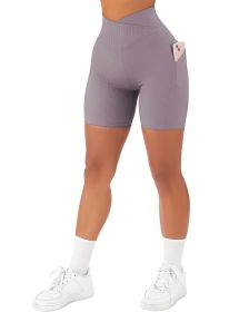 Women's Cross Sports Nylon Shorts (Option: Purple-XL)