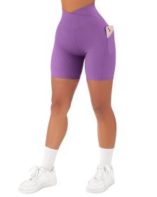 Women's Cross Sports Nylon Shorts (Option: Neon-3XL)