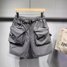 Loose Workwear Men's Shorts (Option: Gray-M 47to58kg)