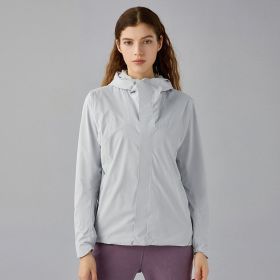 Wool Lined Soft Shell Windproof Jacket (Option: Hidden Gray-L)