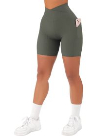 Women's Cross Sports Nylon Shorts (Option: Army Green-XS)