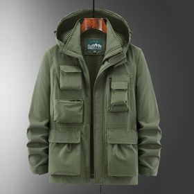 Outdoor Shell Jacket (Option: Army Green-L)